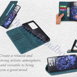 iPhone13/12Pro/XR フロスト カード フォン レザー ケース ウルトラ シンプル フリップ スタンド 3枚目の画像