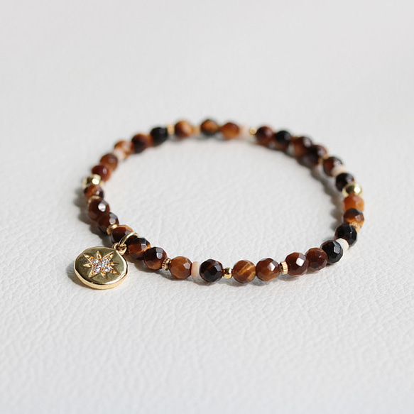 天然石 タイガーアイ バングル ケース付き AAタイガーアイ四角カットバングルブレスレット天然石仕事運金運