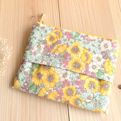 25cmファスナーフラットポーチ(パッチ) ポーチ yellow 通販 18483241