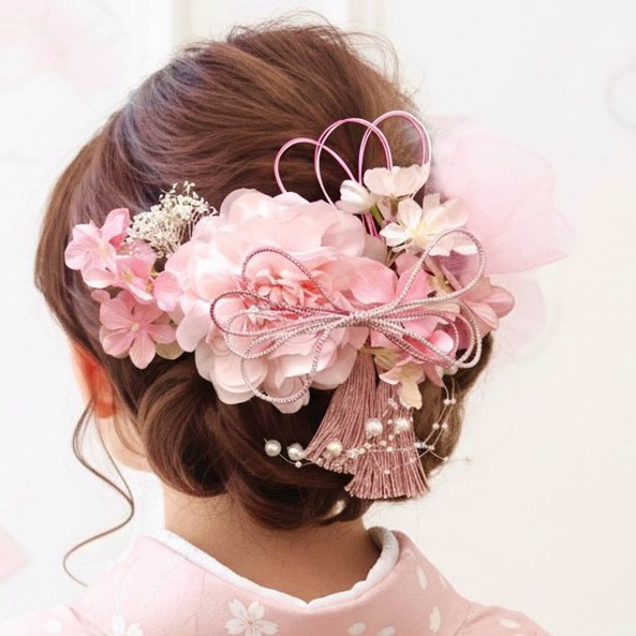 送料無料 大人気♡桜 ピンク 和装 成人式用髪飾り 振袖 着物 袴 色打掛