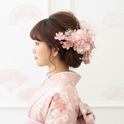 送料無料 大人気♡桜 ピンク 和装 成人式用髪飾り 振袖 着物 袴 色打掛