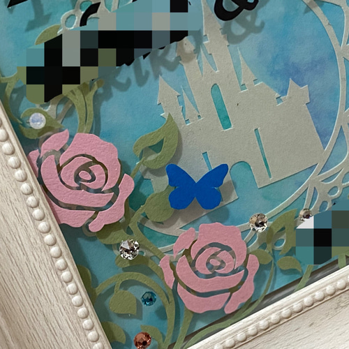 切り絵 オーダー《出産祝い②》背景あり ウエルカムボード 誕生