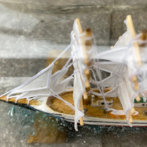 イマイ ボトルシップ 日本丸 日本丸 ボトルシップ 700cc｜ガラス丸瓶に日本丸の精巧な帆船