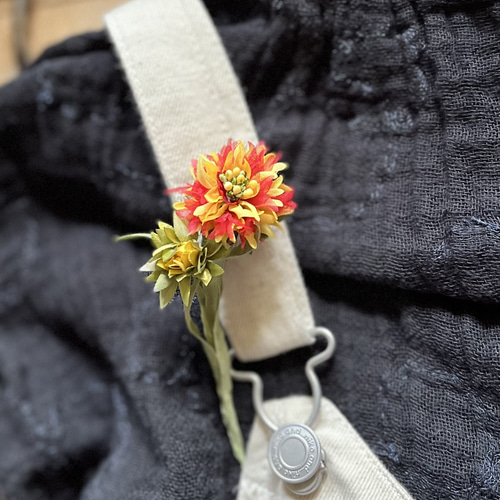 秋色の布花コサージュ〜chrysanthemum コサージュ qooqootoitoi 通販