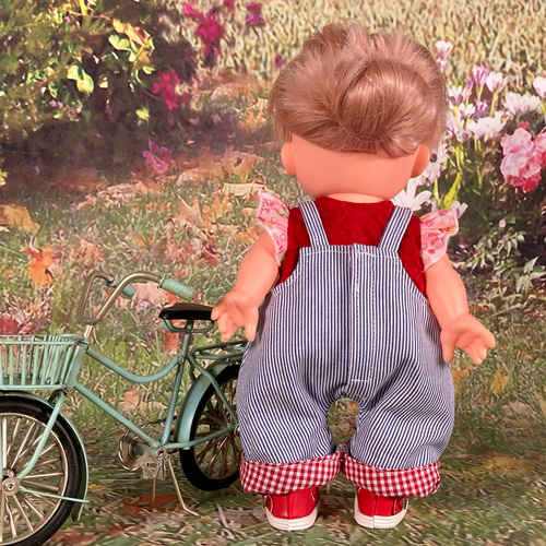 224 ソラン メルちゃん オーバーオール サロペット ピンクサロペット ♡メルちゃん ソランちゃん メルちゃん服 ソラン