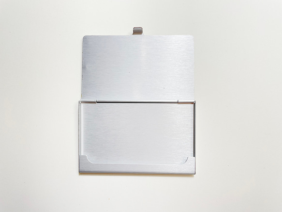 選べるタグ　スタイリッシュなレザー×アルミの名刺ケース「インベッドタグ」軽量フラット　ネームタグ無料(CC220826) 6枚目の画像