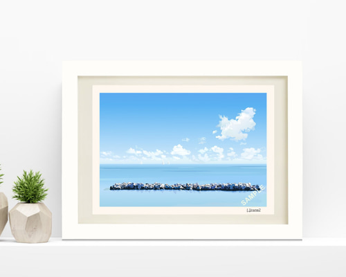 【タイムーセル‼️】海の生き物の絵 【B2サイズ 自作】 タイムーセル‼️】海の生き物の絵 【B2サイズ 自作】