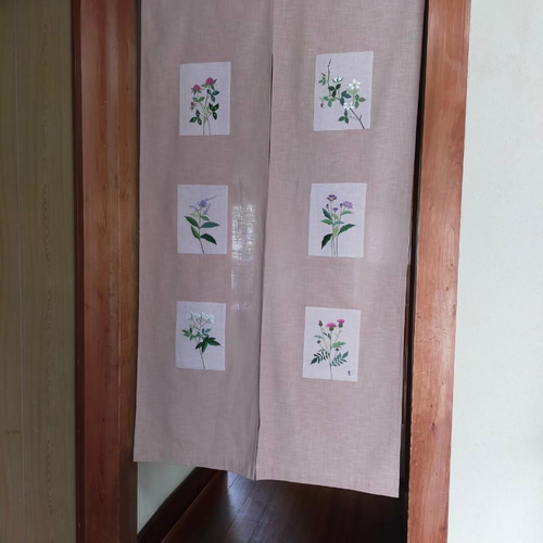 M005 耽美暖簾　のれん　百合の花刺繍　百合刺繍暖簾１点物限定品 71iGLqS9YcL._UF350,350_QL80_.jpg