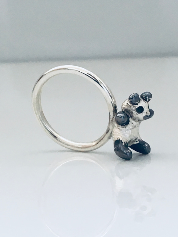 銀戒指“熊貓” 第7張的照片