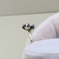 銀戒指“熊貓” 第4張的照片