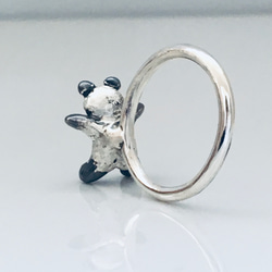 銀戒指“熊貓” 第8張的照片