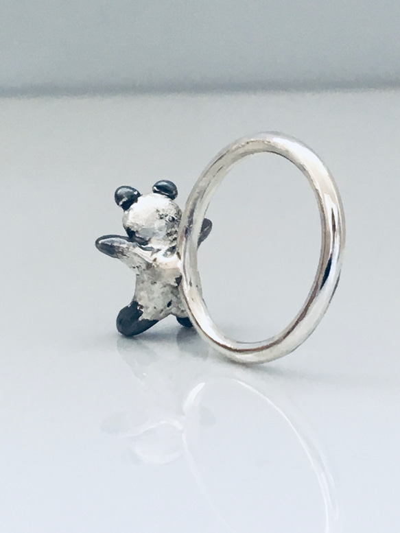 銀戒指“熊貓” 第8張的照片