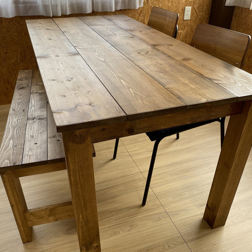 ダイニングテーブル　美品　アンティーク 楽天市場】【送料無料】アンティーク調 4人掛けダイニング