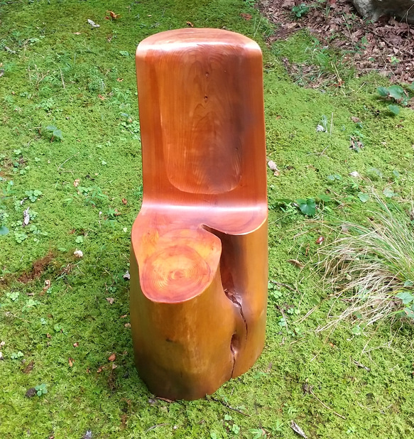 丸太椅子　Ｌ型 6枚目の画像