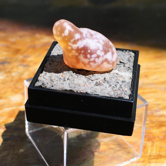 ★天然石★ 茶碗　秀観作　金鉱山石 Co-ishiwara 百碗 金釉 髙取焼宗家 CHW-22 小石原焼 ご飯茶碗