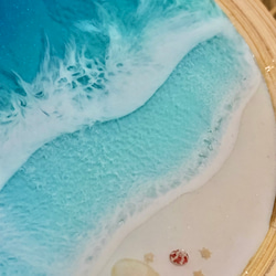 海レジン　コースター　海アート　レジンアート　小物置き　アクセサリートレー　インテリア雑貨　海小物　海雑貨　 8枚目の画像