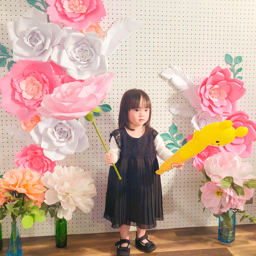 ◇おうち時間応援価格◇完成品◇壁を彩るペーパーフラワー◇簡単