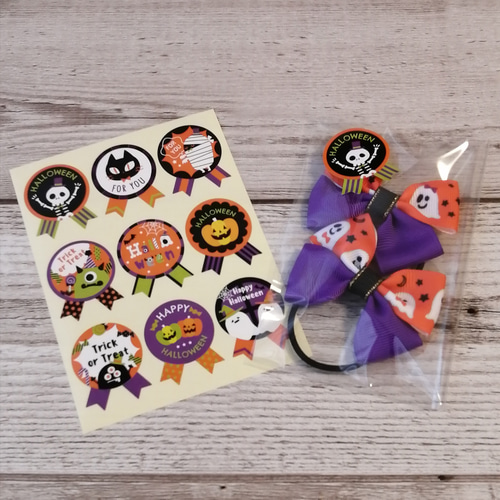 オーガンジーリボン ヘアゴム“trick or treat !!” オーガンジーリボンヘアゴム“trick or treat !!” 楽天市場