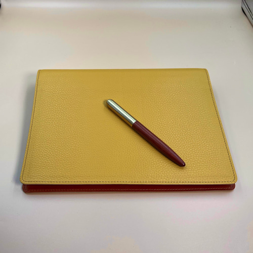 ルーズリーフ バインダー B5 26穴 本革 リングファイル キャメル B5 26穴 本革リングファイル キャメル ルーズリーフ／クリア