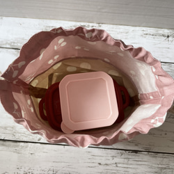 お弁当袋　ランチョマット　コップ袋セット（ブルーorピンク） 9枚目の画像