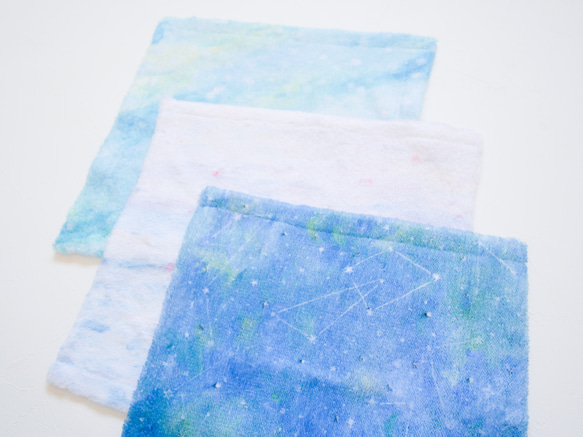 柔和色調的毛巾手帕“晨曦寧靜” 第5張的照片