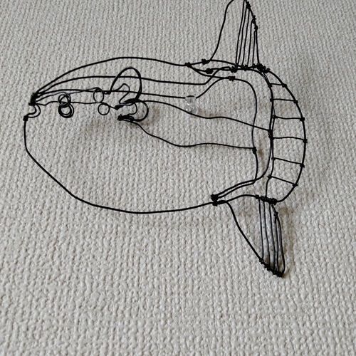 ぷかぷか泳ぐマンボウのワイヤーアート マンボウの3Dワイヤーアート その他素材 JUN 通販 14531209