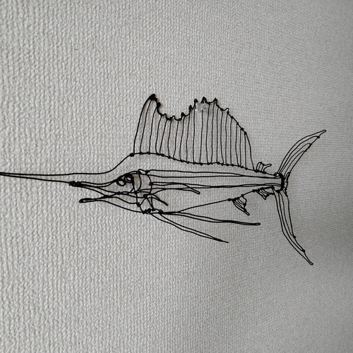 カジキマグロ カジキマグロの3Dワイヤーアート その他アート JUN 通販
