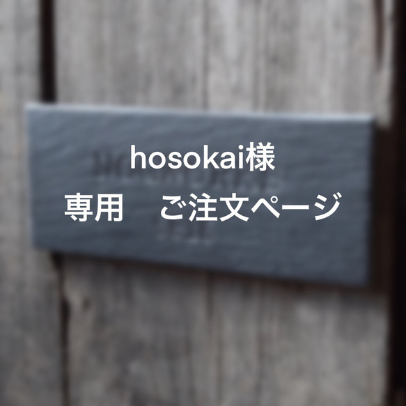 【hosokai様】専用　ご注文ページ 1枚目の画像