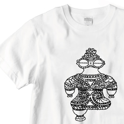 LACICO 土偶 Tシャツ (ホワイト / ブラック / S～XL) 送料無料 ラッピング無料 バレンタイン 縄文土器 4枚目の画像
