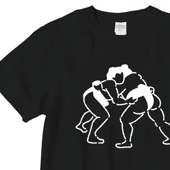 LACICO すもう Tシャツ (ホワイト / ブラック / S～XL) 送料無料 ラッピング無料 バレンタイン 相撲 4枚目の画像
