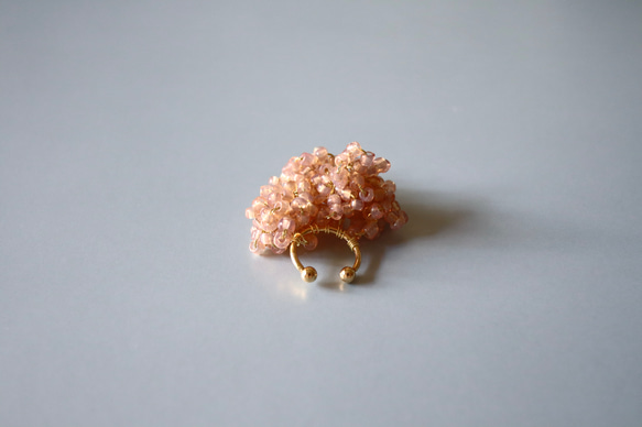 merletto pink French vintage earcuff 2枚目の画像