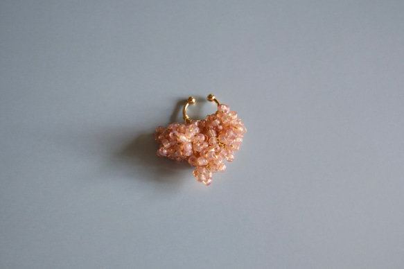 merletto pink French vintage earcuff 3枚目の画像