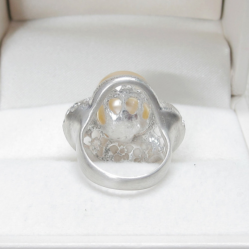 17.59ct、13mm南洋真珠とSV925の指輪（リングサイズ：9号、サイズ変更  