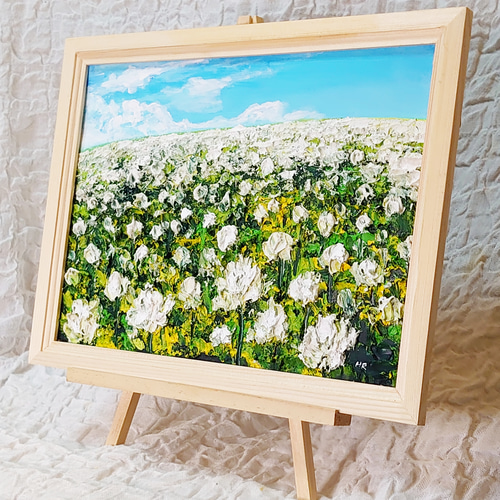 油絵 花 S.Kurita 美術品・アンティーク・コレクション