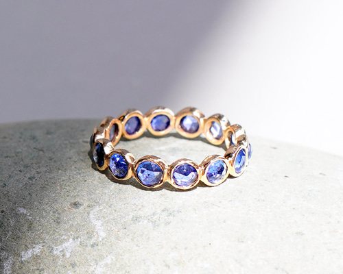 英国 9K ゴールドリング 波型エッジ クリアストーンリング 9号 英国 9K ゴールドリング 波型エッジ クリアストーンリング 9号