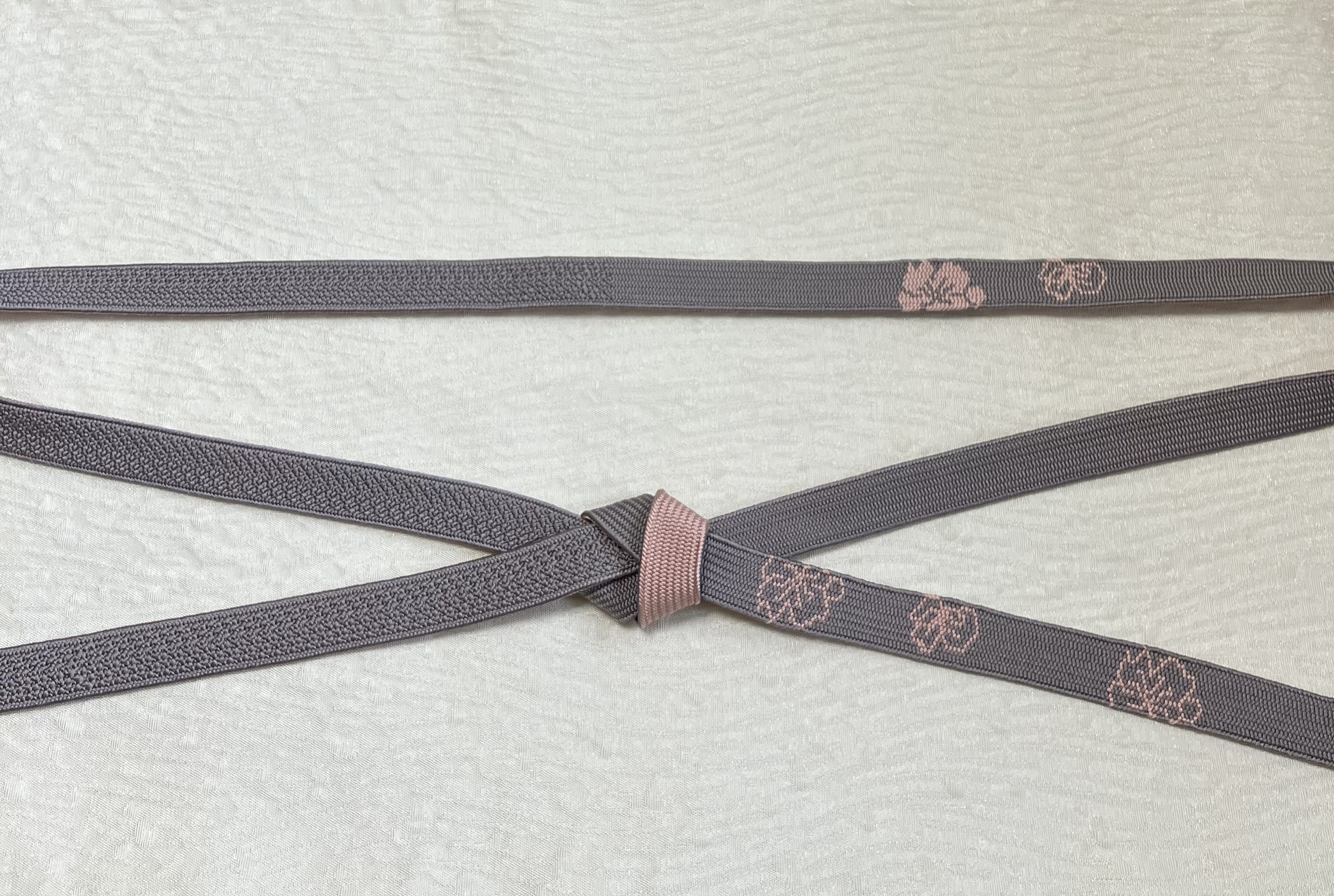 手組み組紐　帯締め　「花と綾高麗」
