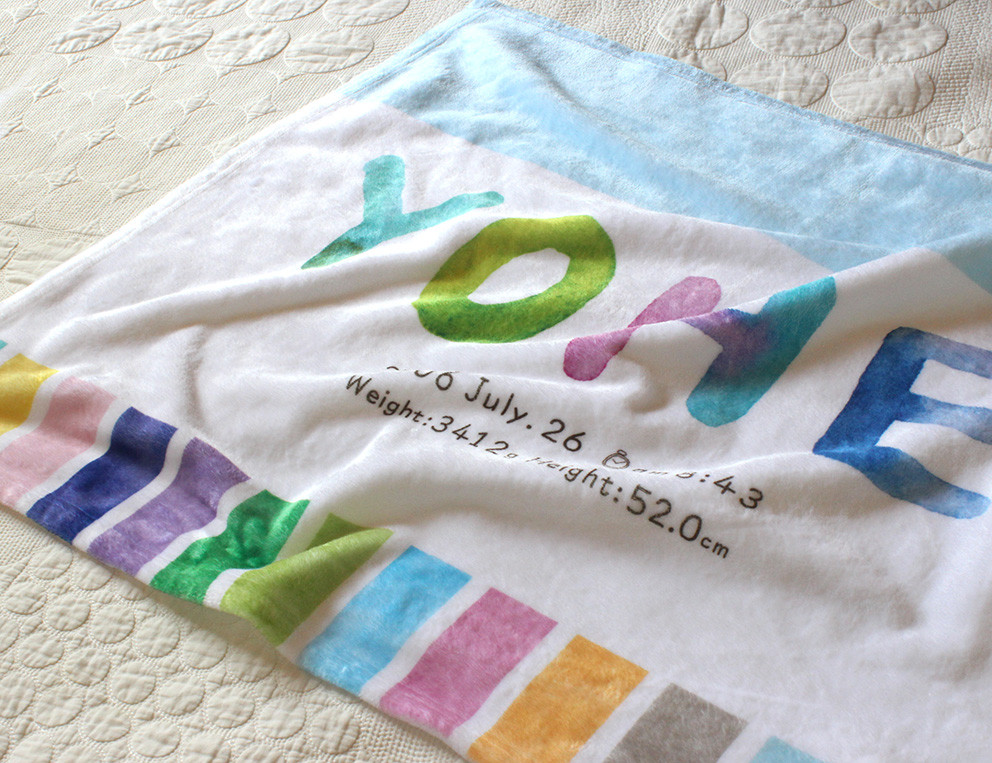 ＊Creema限定2208＊名入れブランケット＊写真入りキーホルダー＊出産祝い＊ギフトセット＊