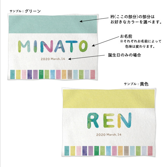 ＊Creema限定2208＊名入れブランケット＊写真入りキーホルダー＊出産祝い＊ギフトセット＊