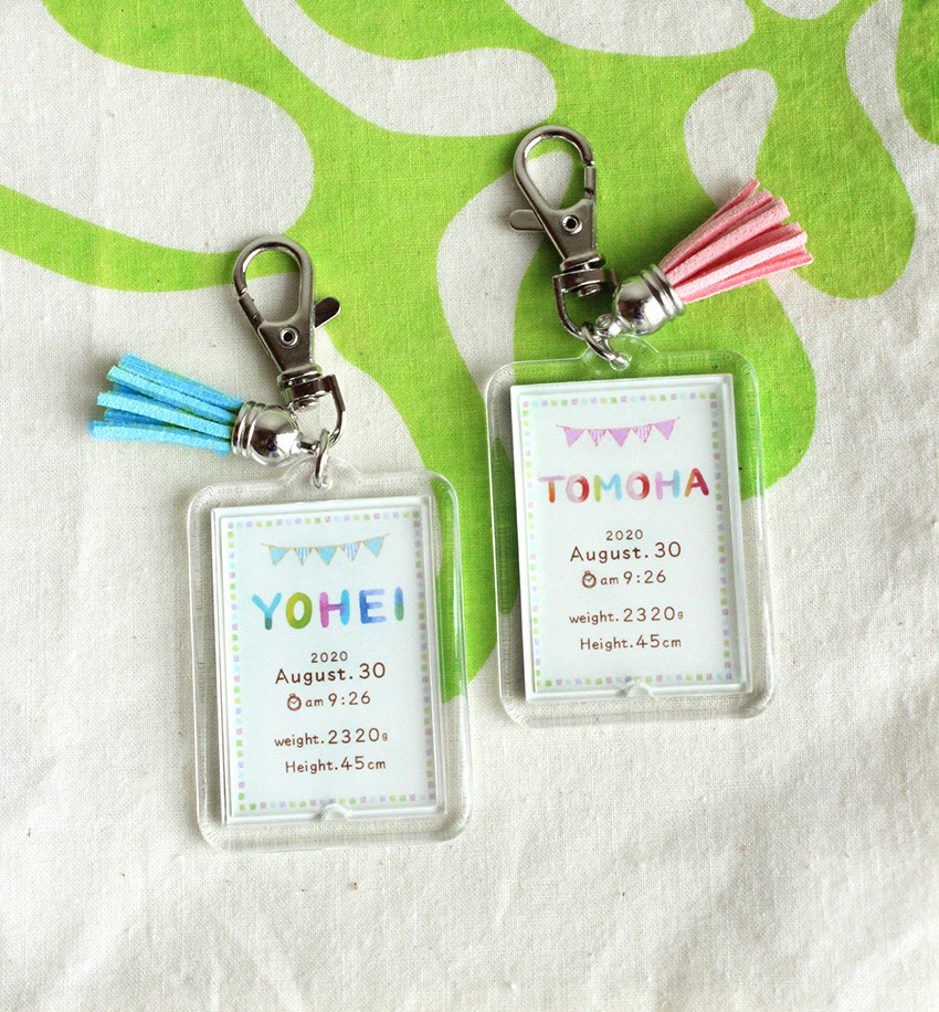 ＊Creema限定2208＊名入れブランケット＊写真入りキーホルダー＊出産祝い＊ギフトセット＊