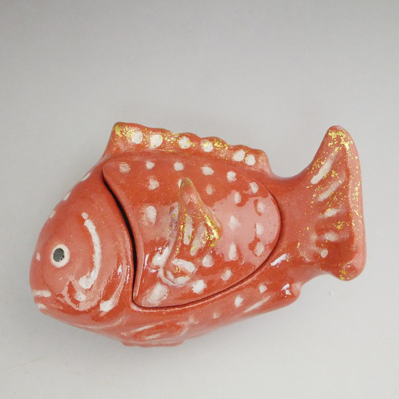 ◇商品番号 200 赤楽 鯛 蓋物・香合 その他インテリア雑貨 松韻堂 通販