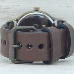 「Explorer-JB2-S&amp;M」羅馬數字 36mm 黃銅日月手工鐘錶 [JUM65S&amp;M 羅馬] 第8張的照片