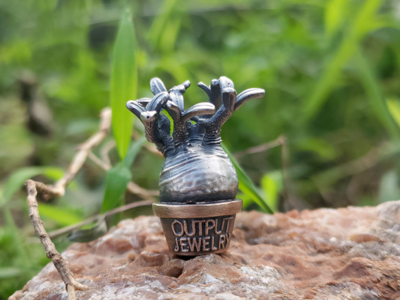 塊根植物 パキポディウム グラキリスのペンダント001 革紐ネックレス