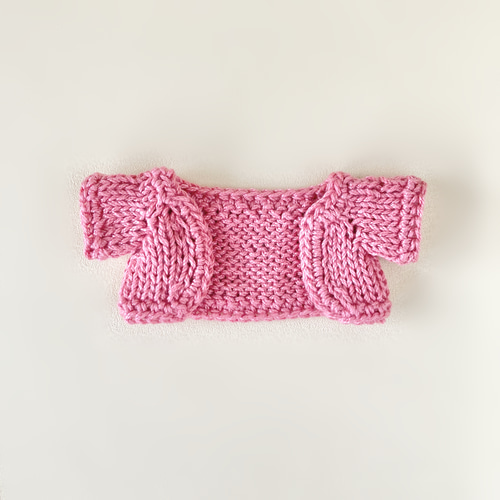 29色＊推し色で作るぬい用オープンフロントカーディガン＊手編みニット