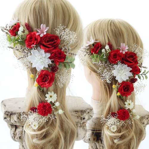 ラプンツェル シモーヌ3色 DEF ドライフラワー 造花 ヘッド