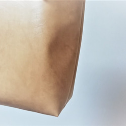 マスタードイエロー色のA4対応シンプルトートバッグ「Creema限定」 3枚目の画像