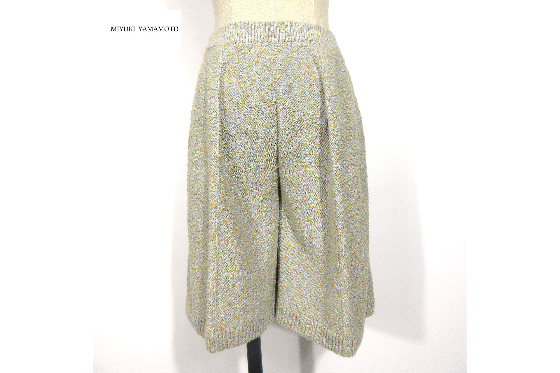 グレー ツイード ハーフパンツ ☆ 一点物 ニットウェア 389 GRAY TWEED HALF PT