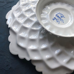ペルシャのエナメル皿　飾り皿　Φ17ｃｍ【ミーナーカーリー002】 5枚目の画像