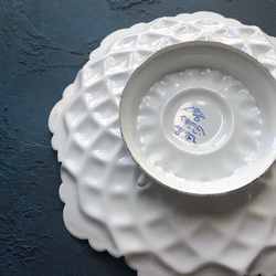 ペルシャのエナメル皿　飾り皿　Φ17ｃｍ【ミーナーカーリー004】 5枚目の画像
