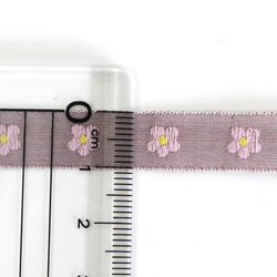 德國KAFKA卡夫卡公司321【50cm單位】寬度約10mm【薄款】-雛菊小花朵圖案小花提花絲帶 第11張的照片