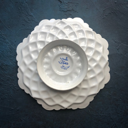 ペルシャのエナメル皿　飾り皿　Φ17ｃｍ【ミーナーカーリー005】 4枚目の画像